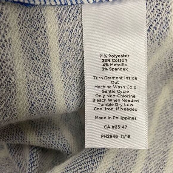 T by Talbots striped Terry cloth Skirt size P / 0-2 - Picture 6 of 7